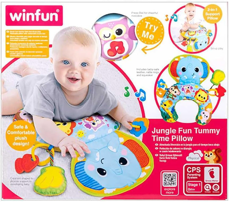 Winfun Jungle Fun Tummy Time Pillow