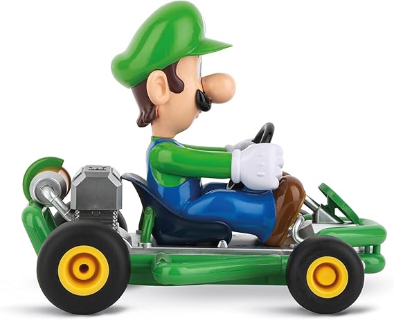Carrera RC I 2.4GHz Mario Kart Pipe Kart I Luigi RC Vehicle I Official Licensed I Authentic Design I For Nintendo Fans I Remote Control Car