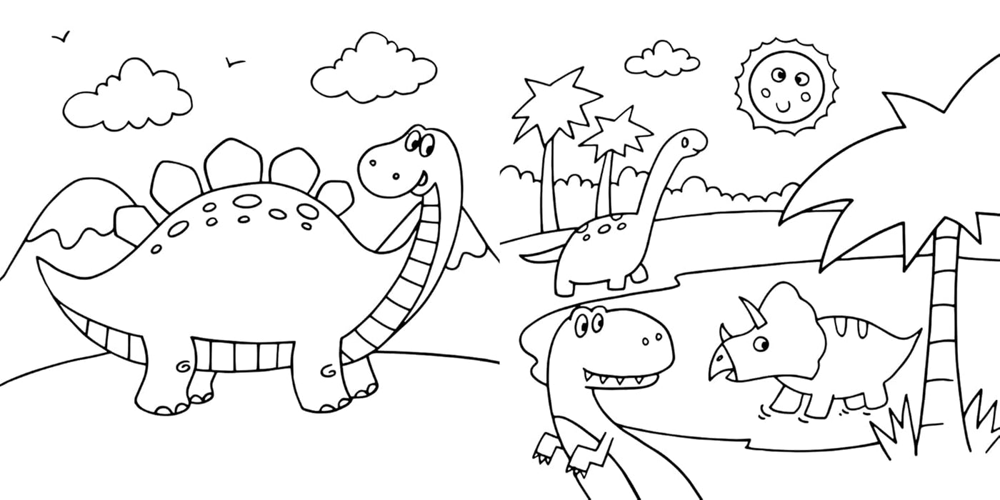 Scratch Art 3D Posters: T-Rex & Friends