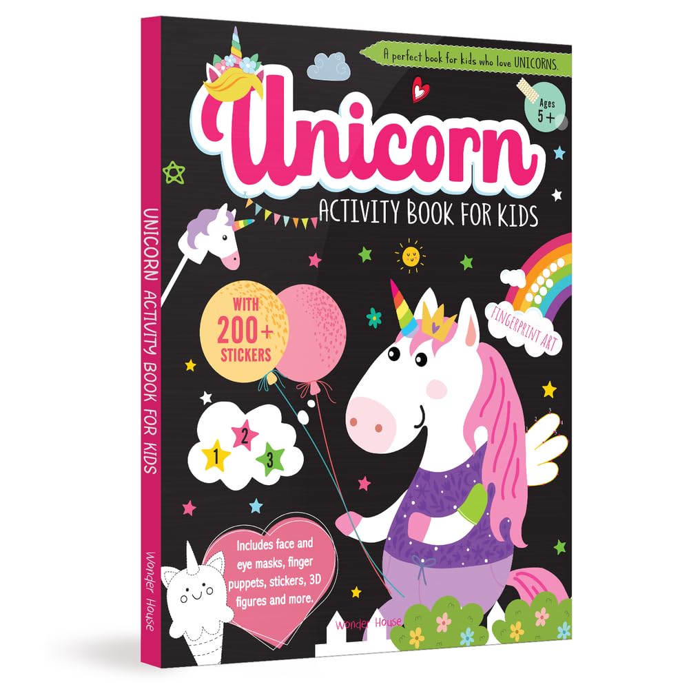 Unicorn Activity Book For Kids