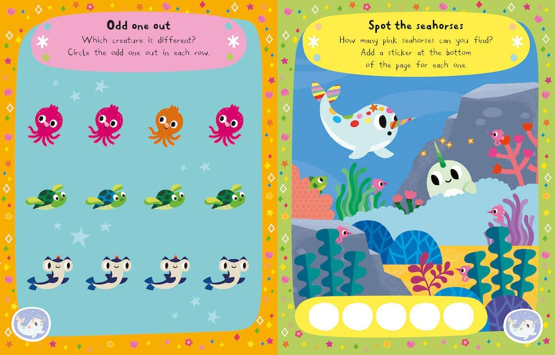 My Magical Sea Unicorn Sparkly Sticker Activity Book