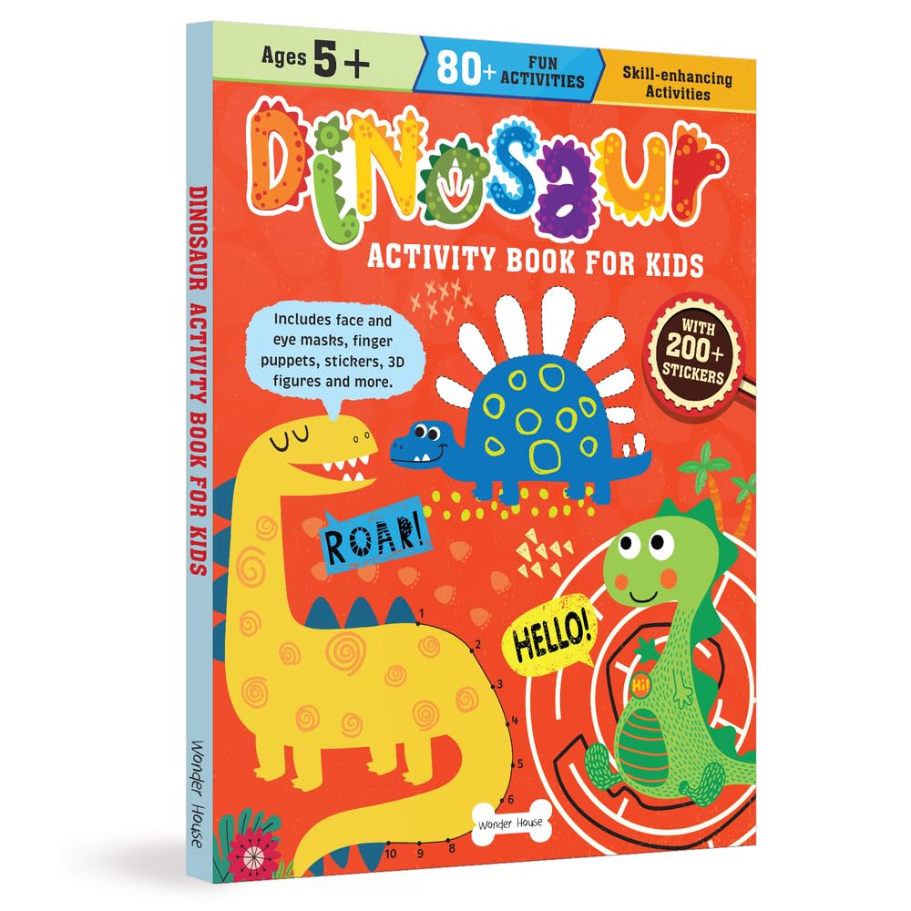 Dinosaur Activity Book For Kids