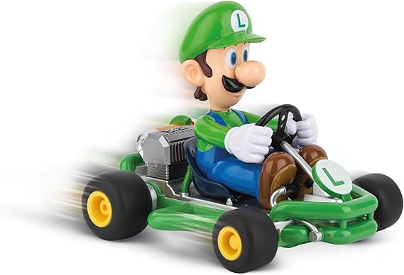 Carrera RC I 2.4GHz Mario Kart Pipe Kart I Luigi RC Vehicle I Official Licensed I Authentic Design I For Nintendo Fans I Remote Control Car
