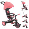 Globber Explorer Trike Tricycle (4 in 1) - Coral Pink