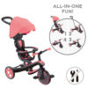 Globber Explorer Trike Tricycle (4 in 1) - Coral Pink
