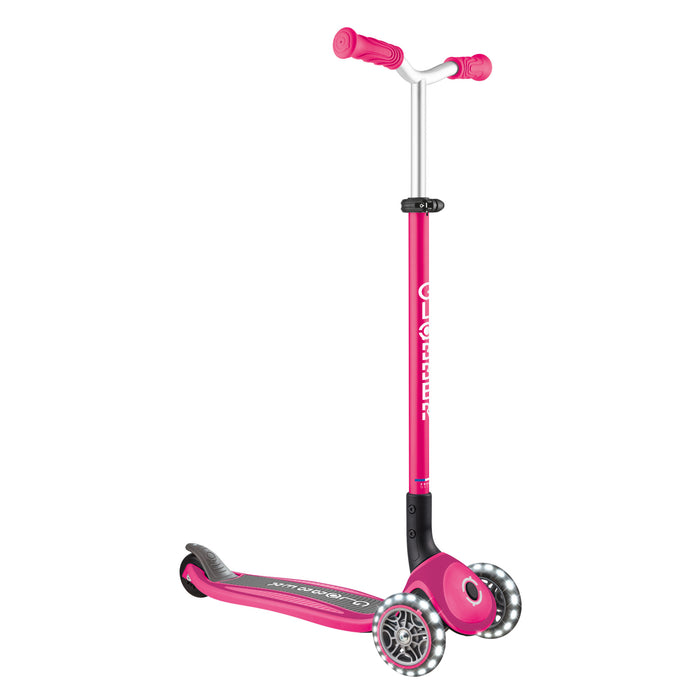 Globber Master Lights Scooter - Fushia Pink