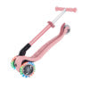 Globber Junior Foldable Lights Scooter - Pastel Pink