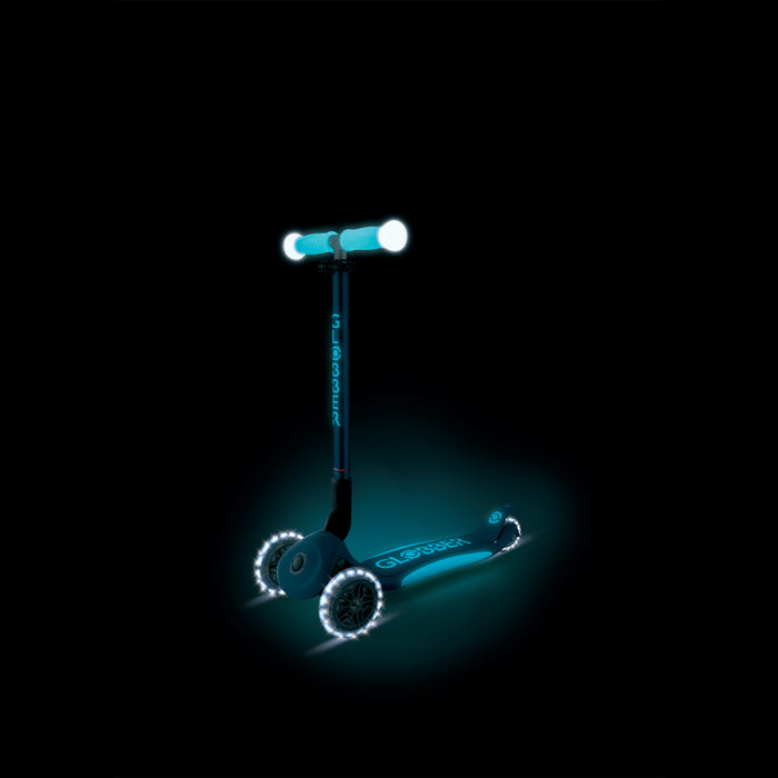 Globber Elite Glow Lights Scooter - Patrol Blue