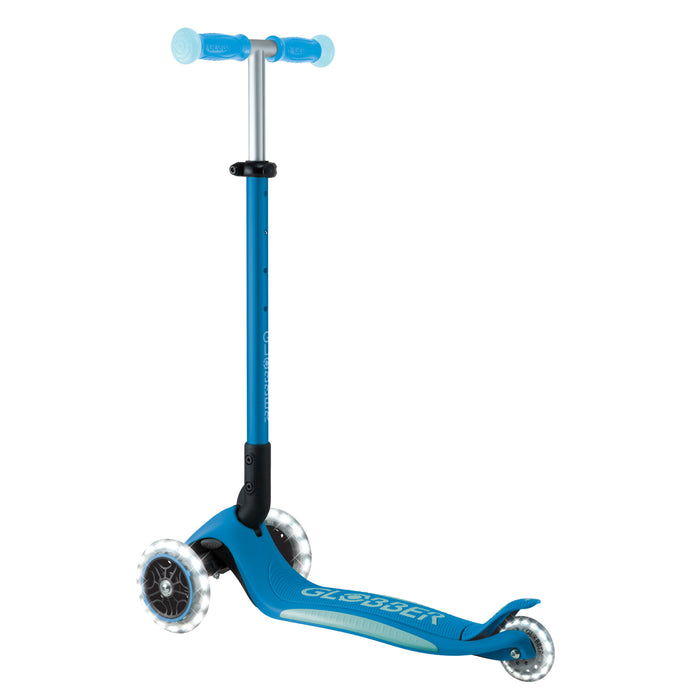 Globber Elite Glow Lights Scooter - Patrol Blue