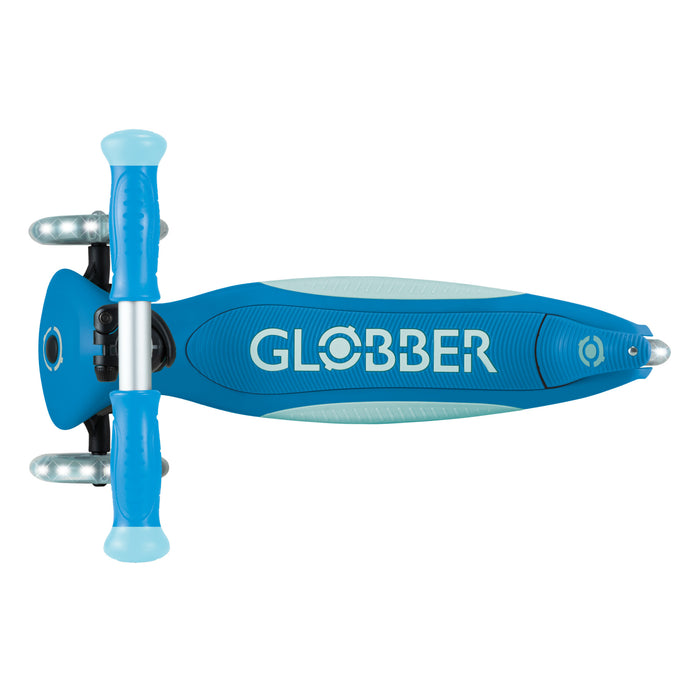 Globber Elite Glow Lights Scooter - Patrol Blue
