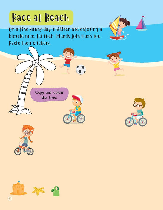 555 Stickers Sea, Sun and Play Activity & Colouring