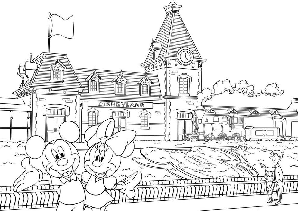Disneyland Park Colouring Book