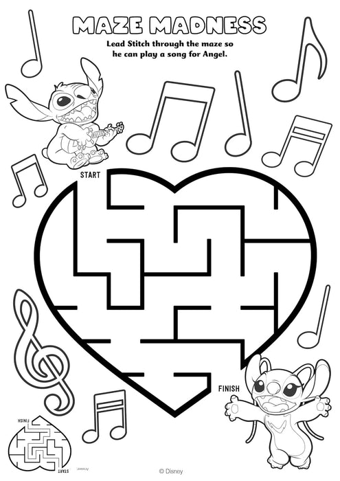 Disney Stitch: Scratch Art (With foiled pages, activities and colouring!)