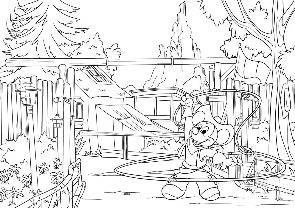 Disneyland Park Colouring Book