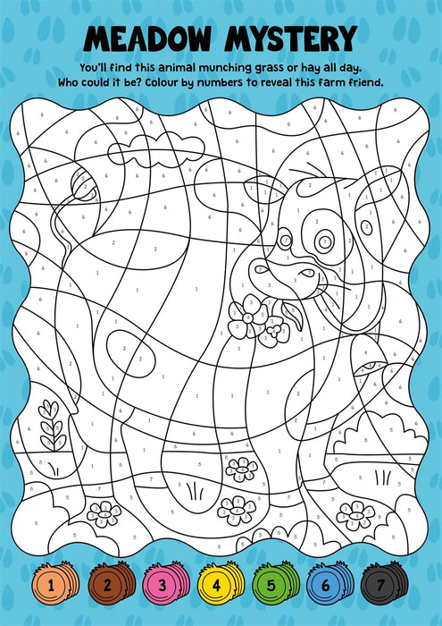 Hidden Colour By Numbers: Farm