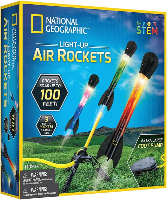 National Geographic Light-Up Rockets, Multi Color, Rtngairrocket