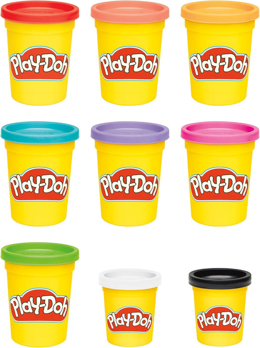 Hasbro Play-Doh, Favorite Color, Gift Ideas for Boys and Girls, 9-Pack, Manual Activities