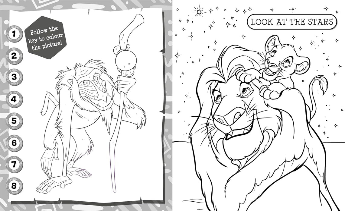 Disney The Lion King 5 in 1 Colouring Book
