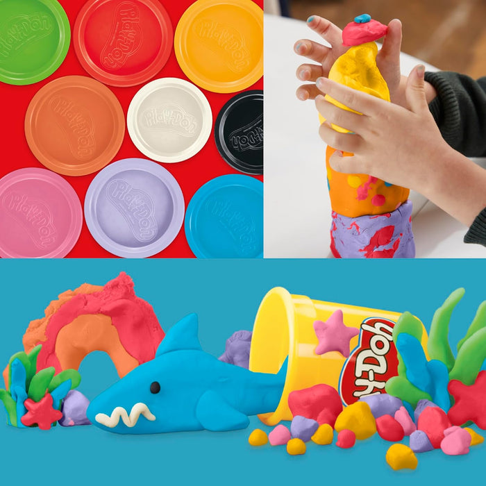 Hasbro Play-Doh, Favorite Color, Gift Ideas for Boys and Girls, 9-Pack, Manual Activities