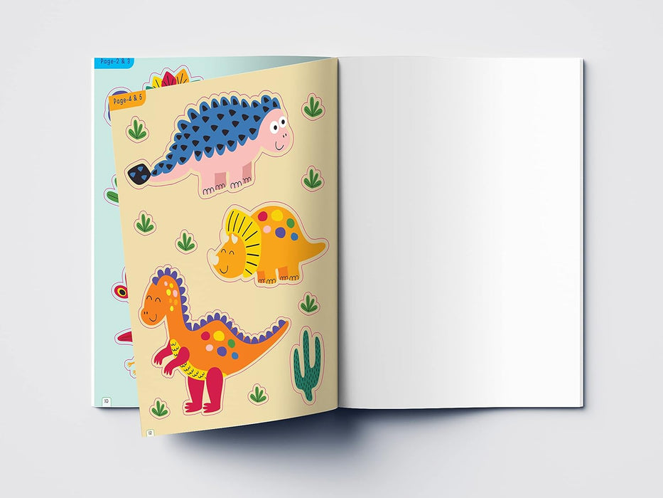 Dinosaur World Reusable Sticker Book