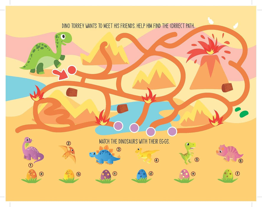 Fun With Dinosaur Activity & Colouring Book