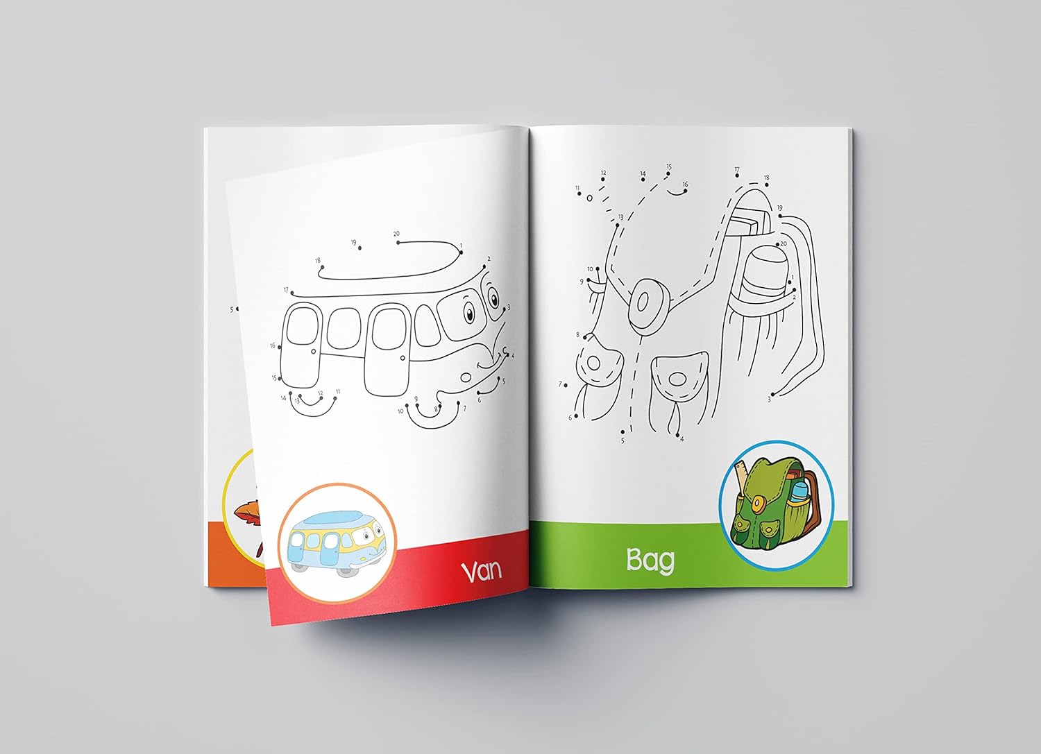 Dot-To-Dot - Tracing and Coloring Activity Book For Age 2+