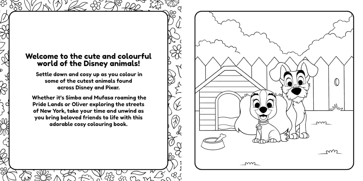 Disney Animals: Cosy Colouring (Paperback)