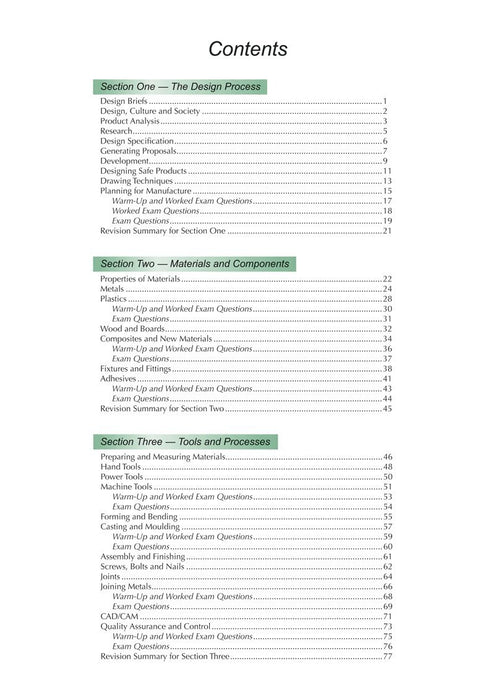 Trs42 Gcse Design & Technology Resistant Materials Complete Revision & Practice