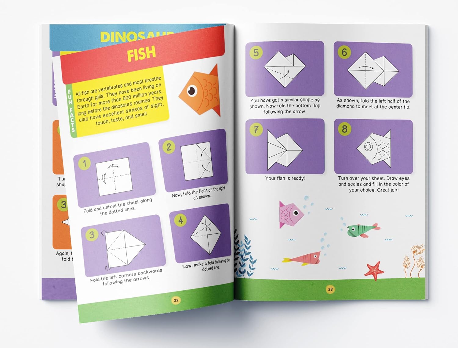 Origami - The Art of Paper-Folding - Activity Book For Children Level -1