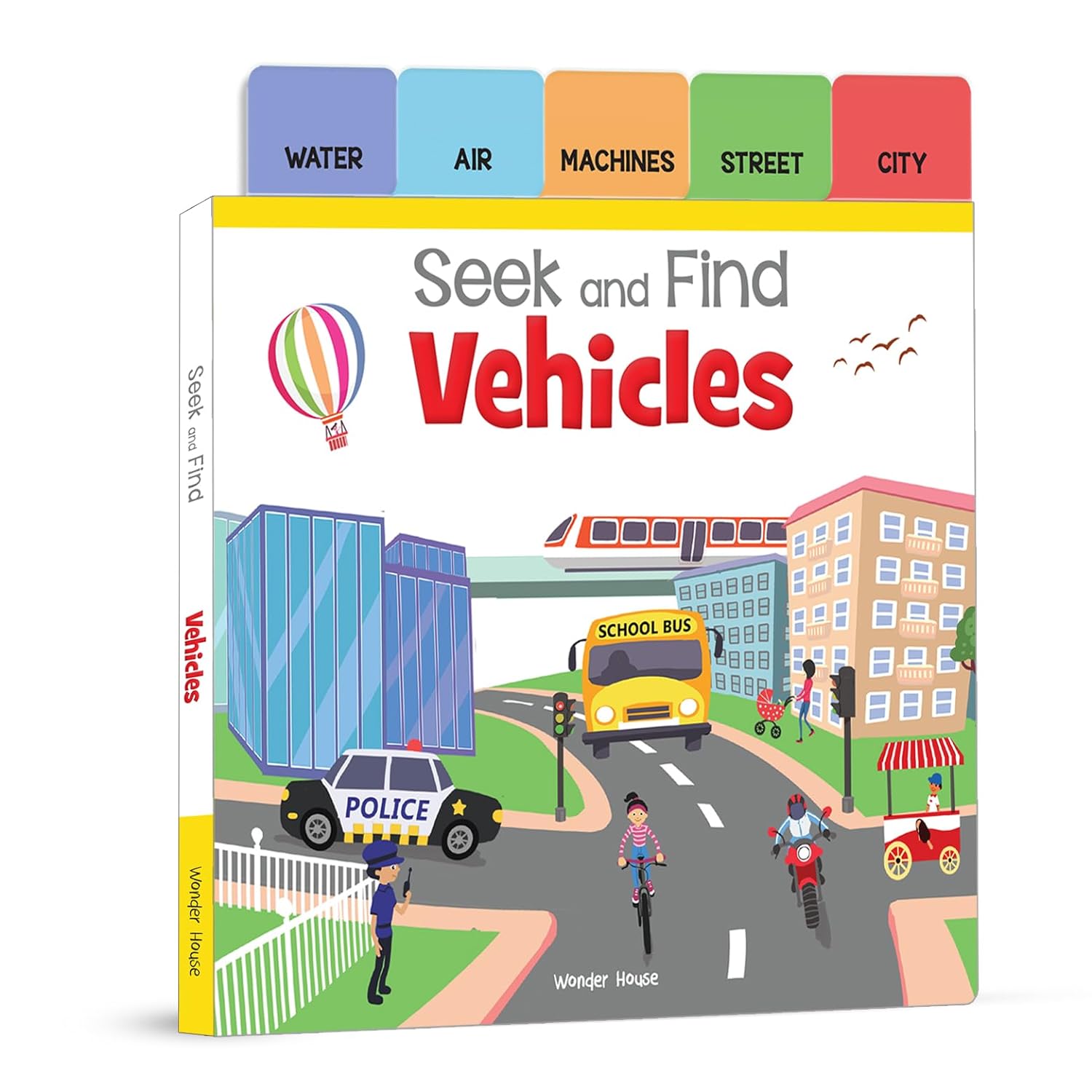 Seek And Find - Vehicles : Early Learning Board Books With Tabs Board book