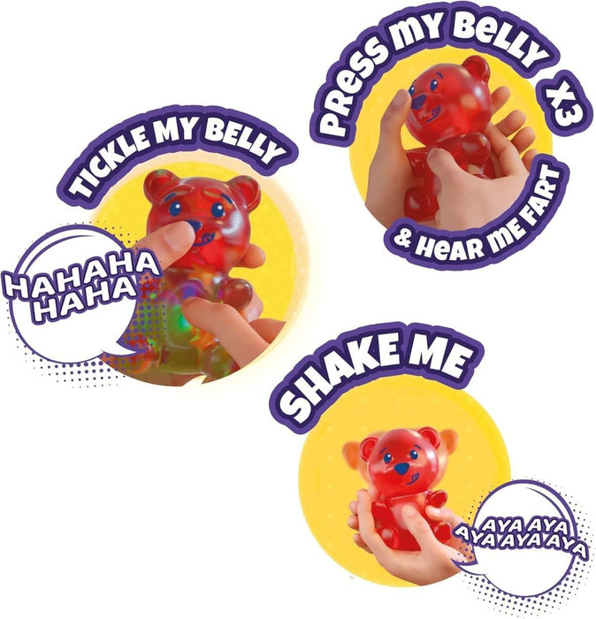 Gummymals Rubbery Squeezable Gummy Bear Shape Yellow