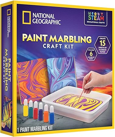 National Geographic Paint marbling craft kit