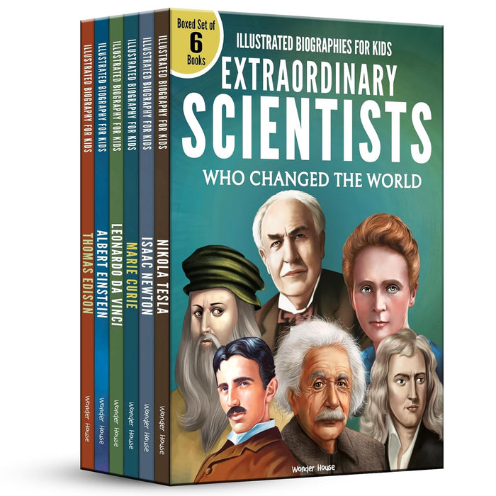 Illustrated Biography for Kids: Extraordinary Scientist who Changed the World [Box Set of 6 Books]