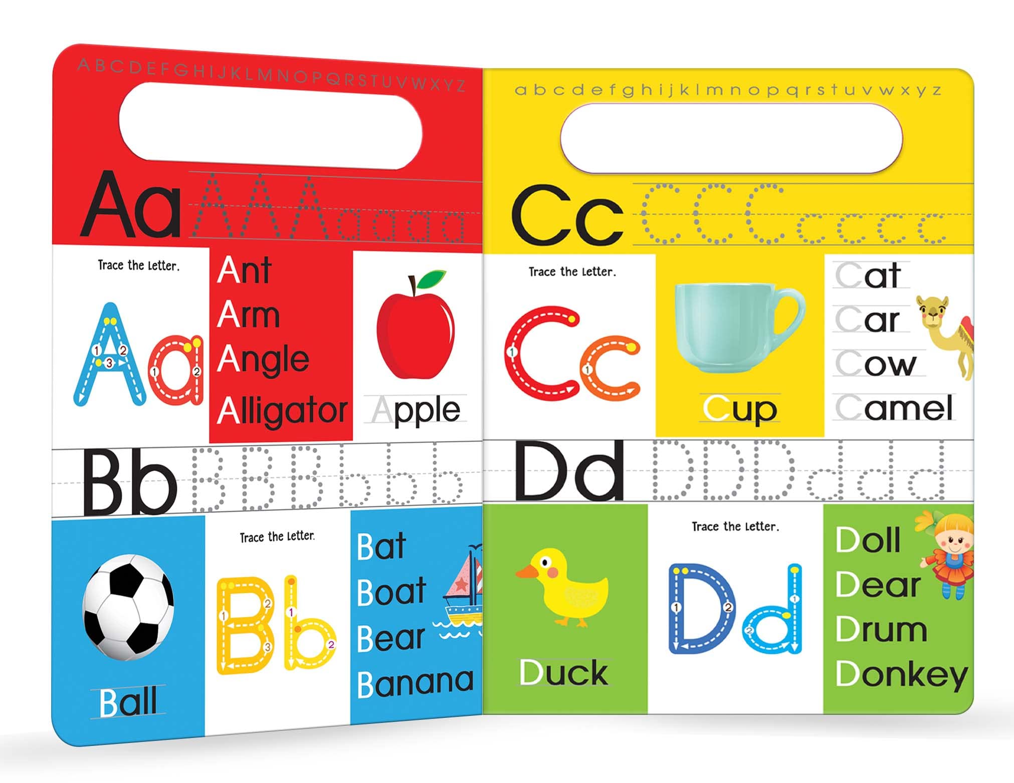 My Big Wipe And Clean Book of Alphabet for Kids : Capital And Small Letters Board book