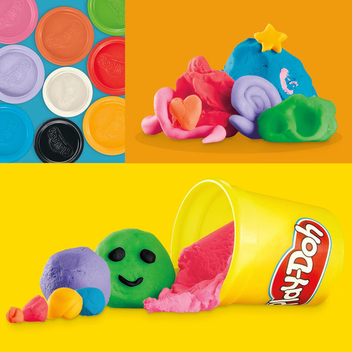 Hasbro Play-Doh, Favorite Color, Gift Ideas for Boys and Girls, 9-Pack, Manual Activities