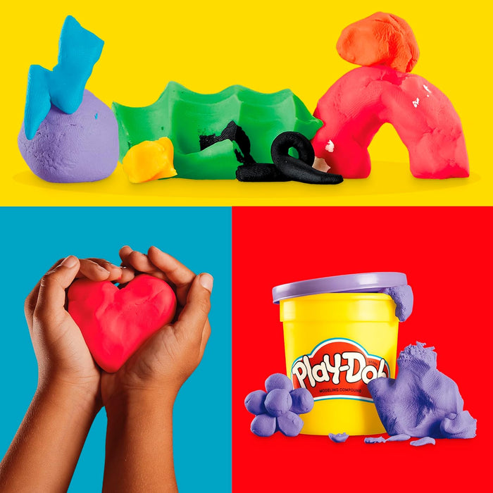 Hasbro Play-Doh, Favorite Color, Gift Ideas for Boys and Girls, 9-Pack, Manual Activities