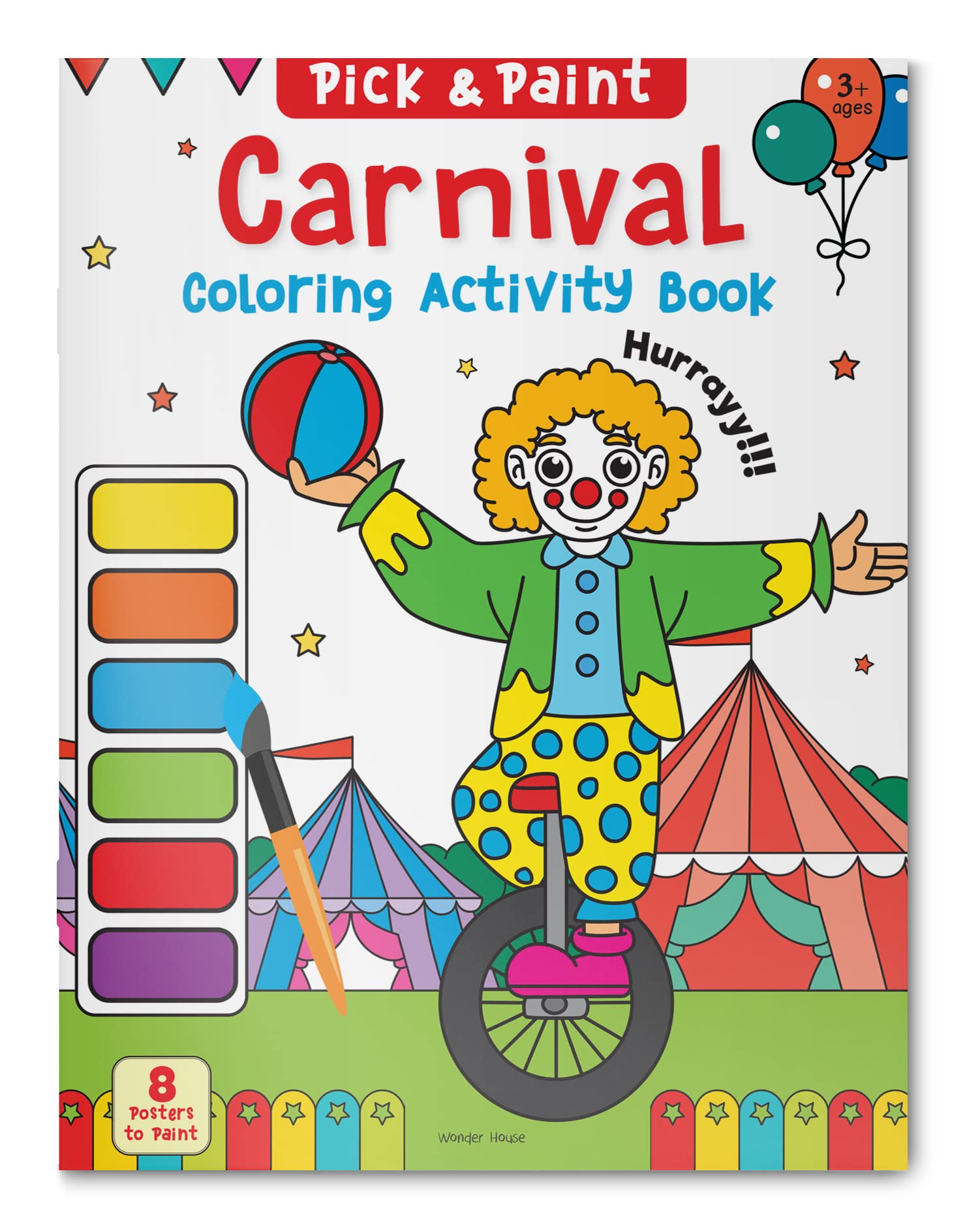 Carnival: Pick & Paint Coloring Activity Book