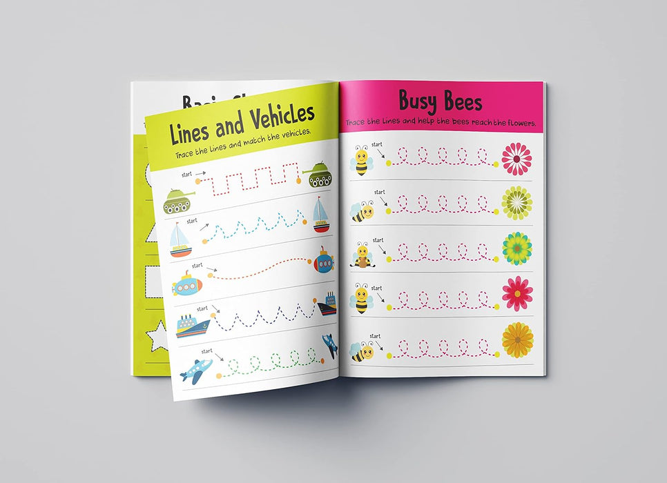 Tracing - Pencil Control Activity Book For Age 2+