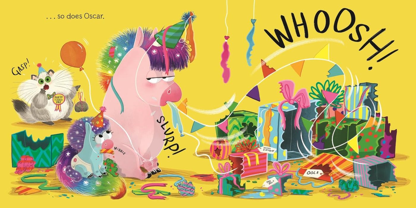 The Hungry Unicorn Eats Cake