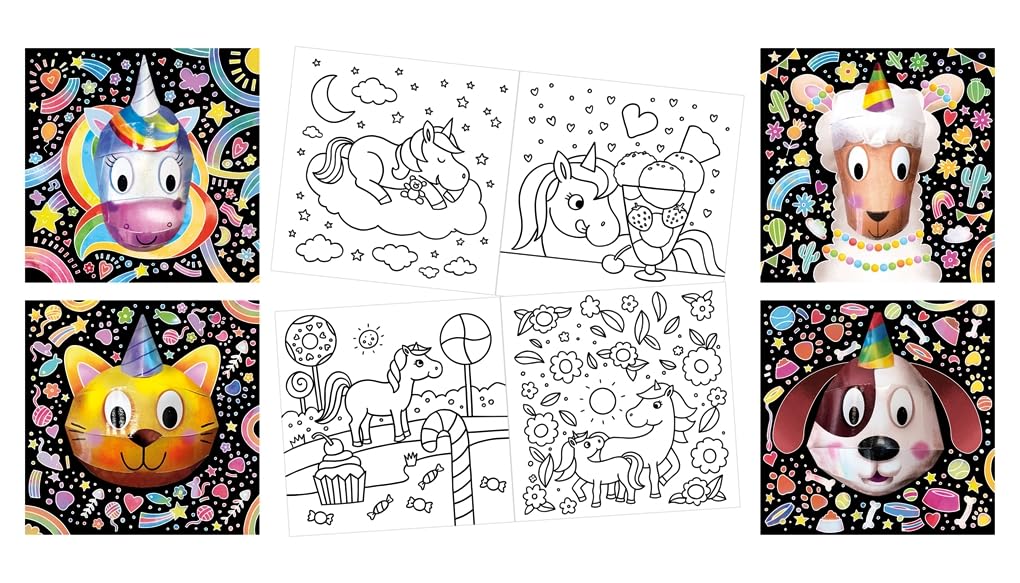 Scratch Art 3D Posters: Unicom & Friends