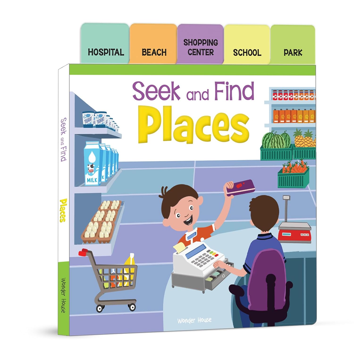 Seek And Find - Places : Early Learning Board Books With Tabs Board book