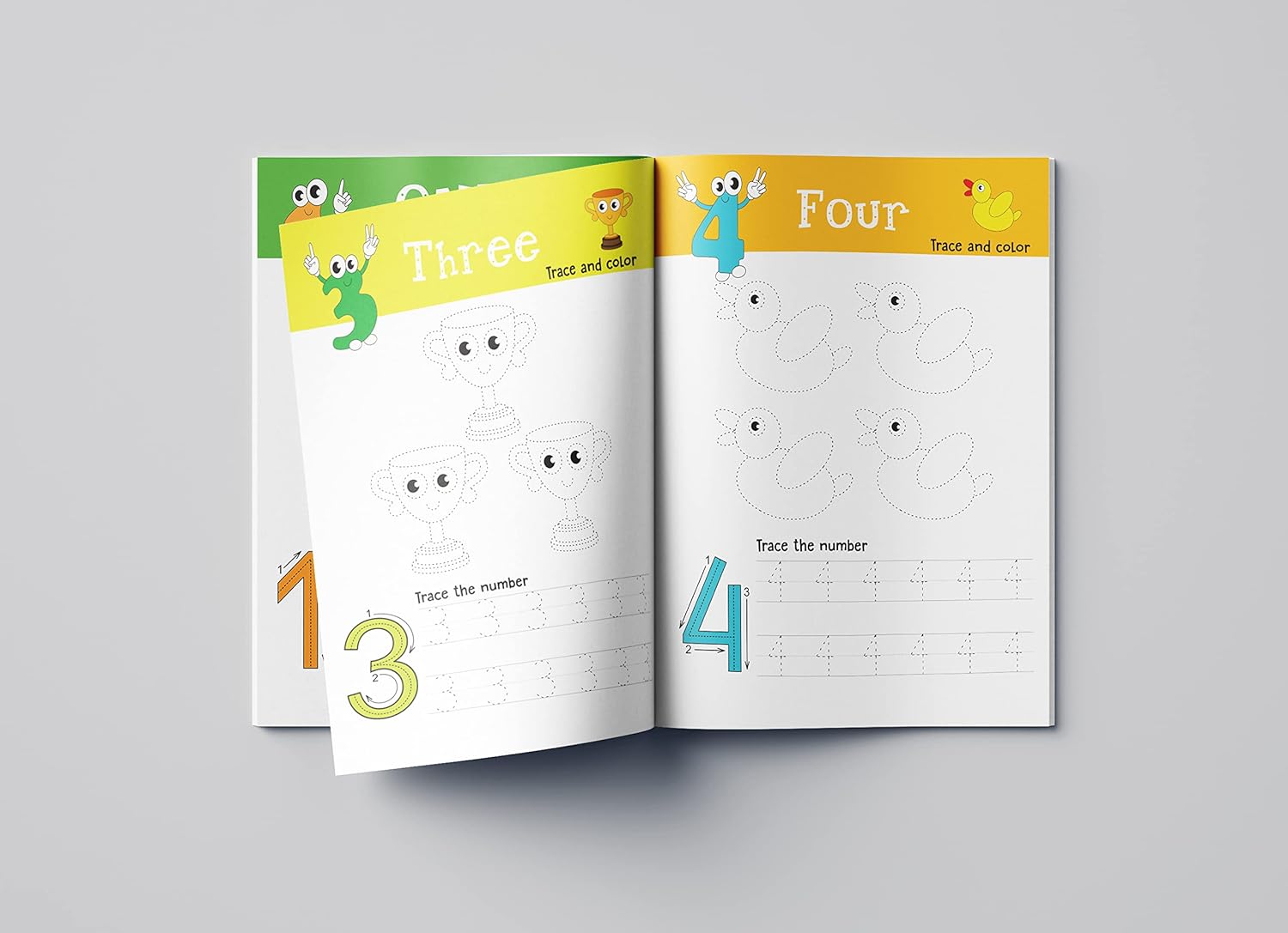 123 - Numbers 1-10 Tracing Book For Age 2+