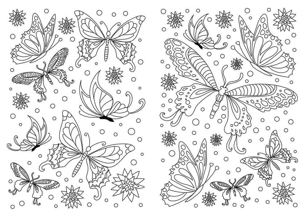 Inspirational Colouring: Butterflies and Birds