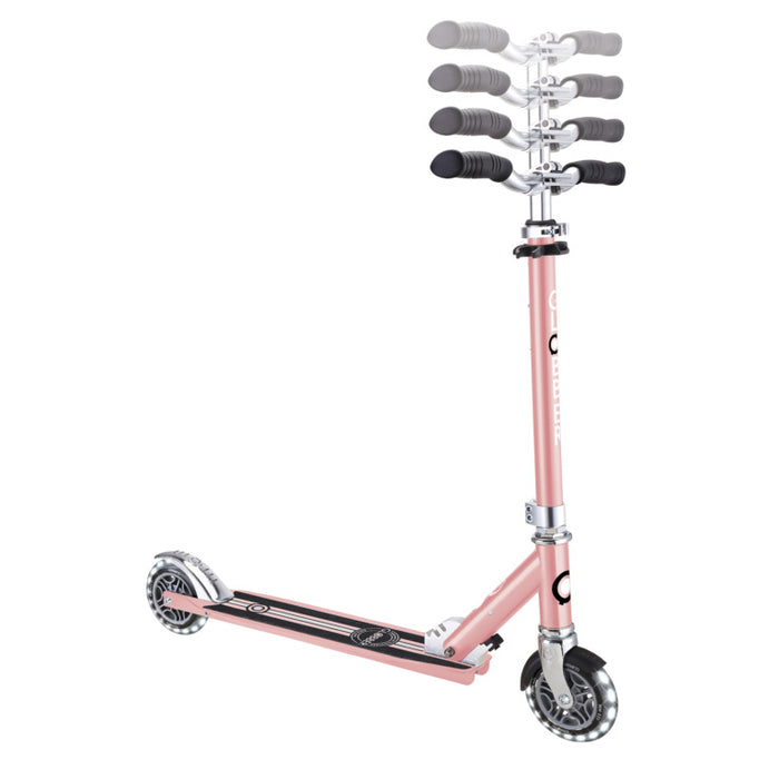 Globber Flow Element Lights Scooter - Rose Gold