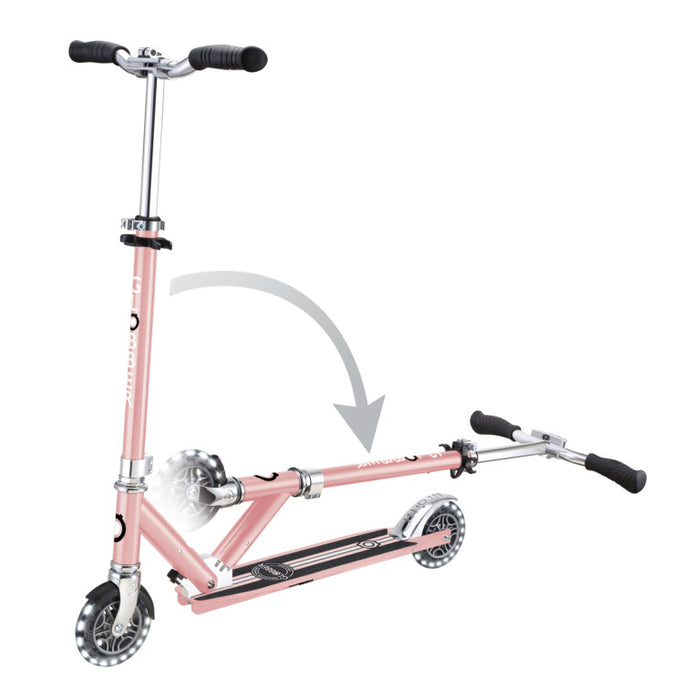 Globber Flow Element Lights Scooter - Rose Gold