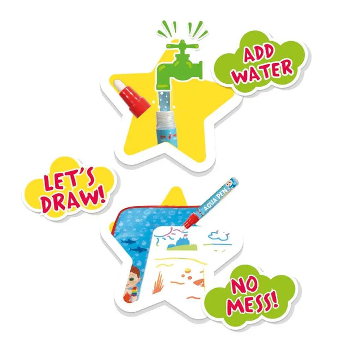 Cocomelon Aqua Matt With Stencils - PK12