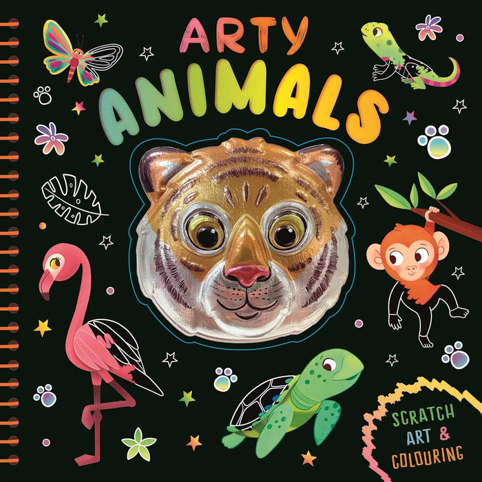 Arty Animals Scratch Art & Colouring