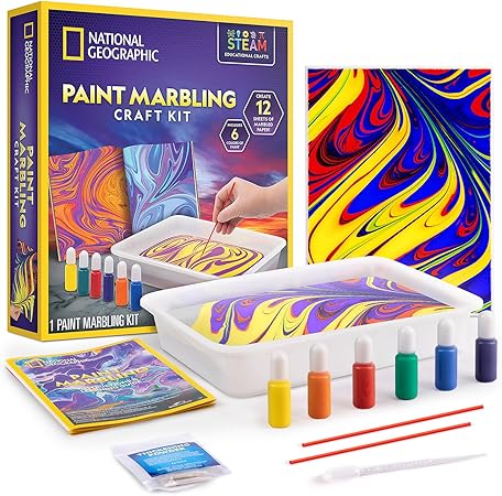 National Geographic Paint marbling craft kit
