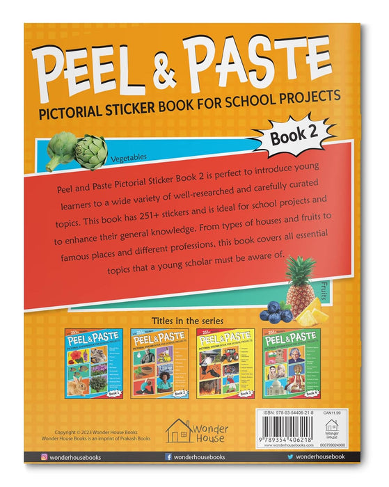 Peel & Paste - Pictorial Sticker Book for School Projects (Book 2)