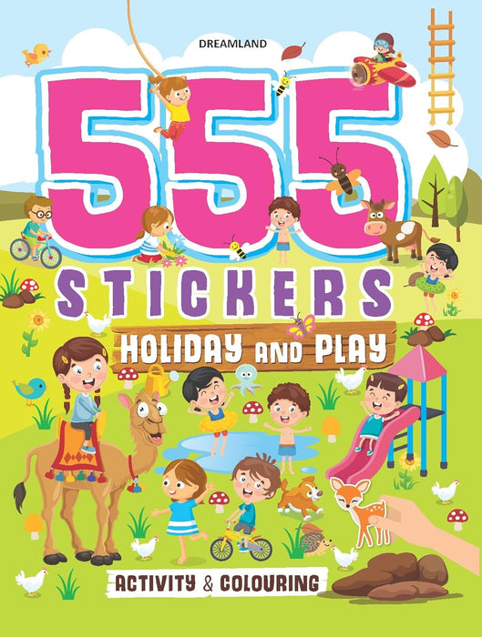 555 Stickers Holiday and Play Activity & Colouring